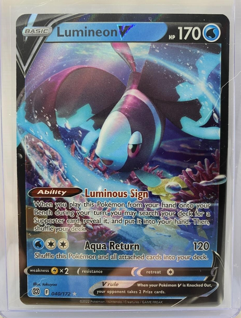 Pokémon TCG Lumineon V 40/172 Brilliant Stars 2022 NM