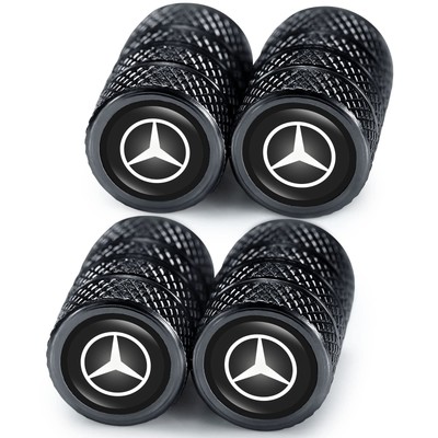 Mercedes Benz Luxus moderne Reifen Staubkappen schwarz UK