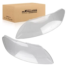 Front Pair Headlight Lens Cover For Audi Q7 2006-2015 Waterproof  4L0941029
