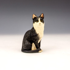 Border Fine Arts - LA11 Chesterton - Black & White Cat Kitten Figure
