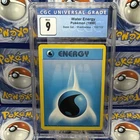 Water Energy 102/102 Pokemon Base Set (Shadowless) Regular Graded CGC 9 MINT