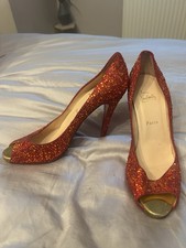 Christian Louboutin Strass Lady Claude 120 pumps Red crystal EU 41