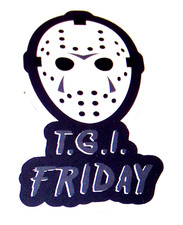 Friday the 13th - Cut Sticker Decal Movie Horror Film JASON VORHEES - T.G.I.F.