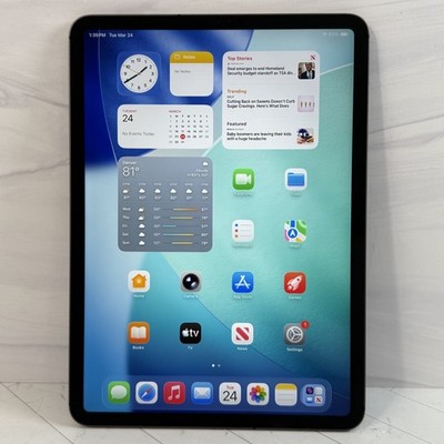 Apple iPad Pro 11-inch 2nd gen 128GB Wi-Fi + Cellular Unlocked Gray A2068 #H414