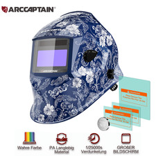 ARCCAPTAIN Automatik Schwei&szlig;helm Schwei&szlig;maske Solar DIN 4/9-13 Optik 1/1/1/1 Top