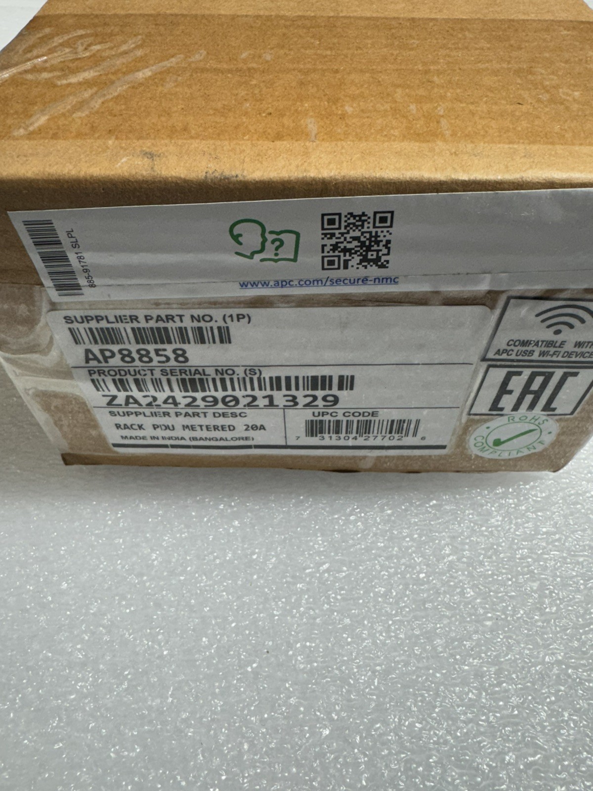 APC AP8858 NetShelter 18xC13 & 2xC19 Metered Rack PDU 1PH