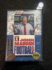 JOHN MADDEN FOOTBALL '93 (Sega Genesis, 1993)  In Box