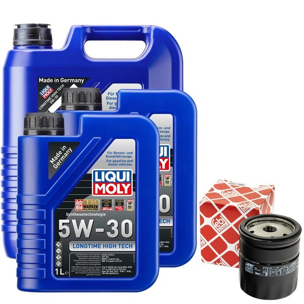 MotoröL Set High Tech 5W-30 Liqui Moly 7 Liter + ÖLfilter FüR Opel Frontera B-image