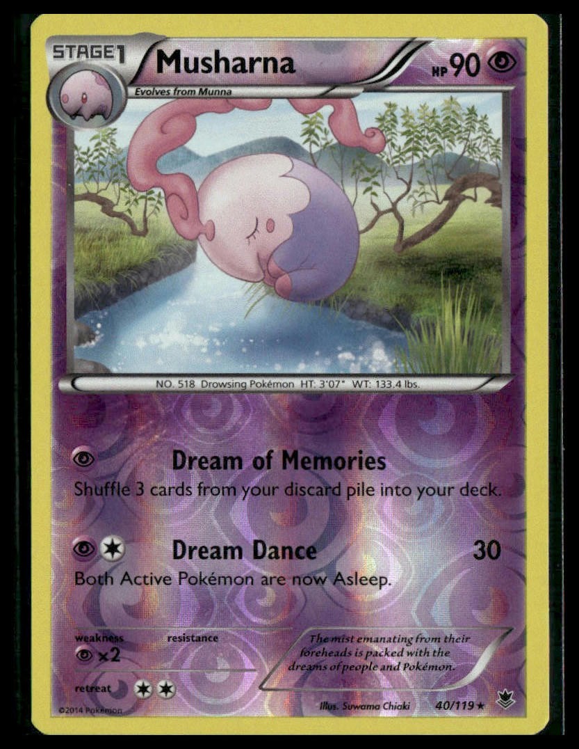 Musharna #40/119 Reverse Holo Phantom Forces VLP