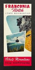1950s Franconia Notch State Reserve White Mountains NH Vintage Travel Brochure