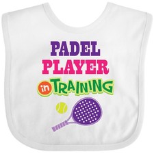 Inktastic Future Padel Player In Training Baby Bib Childs Girls Sports Hobbies
