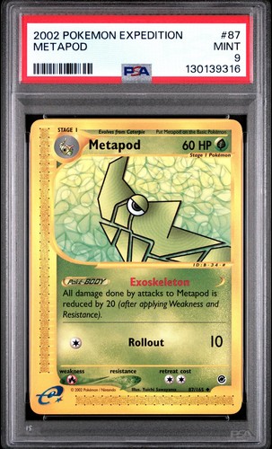 Metapod graded PSA 9 for sale on eBay