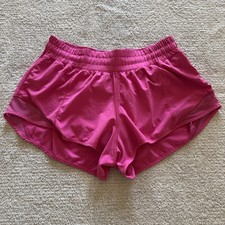 Lululemon Hotty Hot Short 2.5" Womens 6 Hot Pink Lined Athletic Ladies LW7AW9R