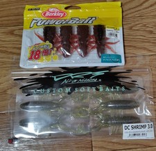 DRT DC Shrimp Berkley JagoRocket Soft Lure Unused Fishing Bait