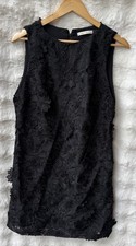 ALICE & OLIVIA Embroidered 3D Floral Shift Dress Size 10