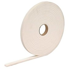 Zugluftstopper selbstklebend 5m PVC-Schaum wei&szlig; 2 St&uuml;ck Bulk Hardware hochdicht