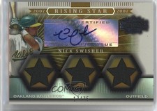 2007 Triple Threads Rising Star Sepia 17/75 Nick Swisher (3 Stars) Auto 06bg