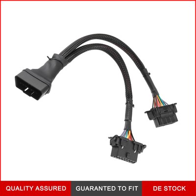 OBD 2 16-Pin 1 auf 2 Splitter Y-Kabel Diagnoseadapterkabel für GPS-Tracker