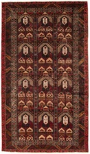 3'11" x 7'1" Vintage Hand Knotted Area Rug Traditional Oriental Wool Carpet