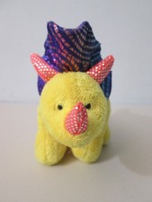 Russ Triceratops Cero Dinosaur Beanie Plush Stuffed Animal 5"