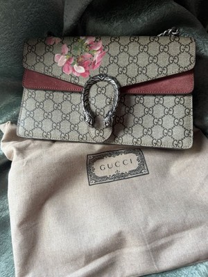 Gucci Dionysus Blooms GG Supreme Medium Shoulder Bag Floral Monogram Italy