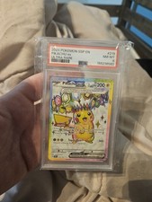 Pikachu ex 219/191 Scintille Urgenti Ultra Rara Holo PSA 8 Carte Pokemon
