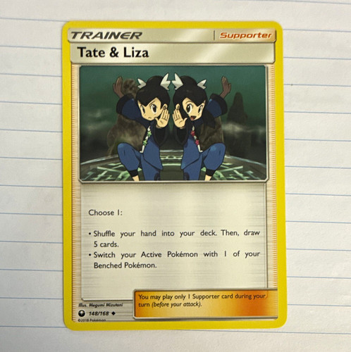 Pokemon TCG Tate & Liza 148/168 SM Celestial Storm Uncommon Regular Trainer