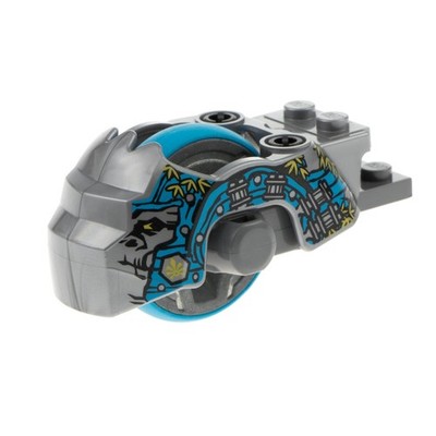 1x Lego Chima Flywheel 2x8 Wheel Gorilla Silver Gray 70109 6036034 11125c01