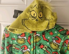 Ladies The Grinch One Piece Christmas Pajamas Size XS 0/2 Excellent Condition