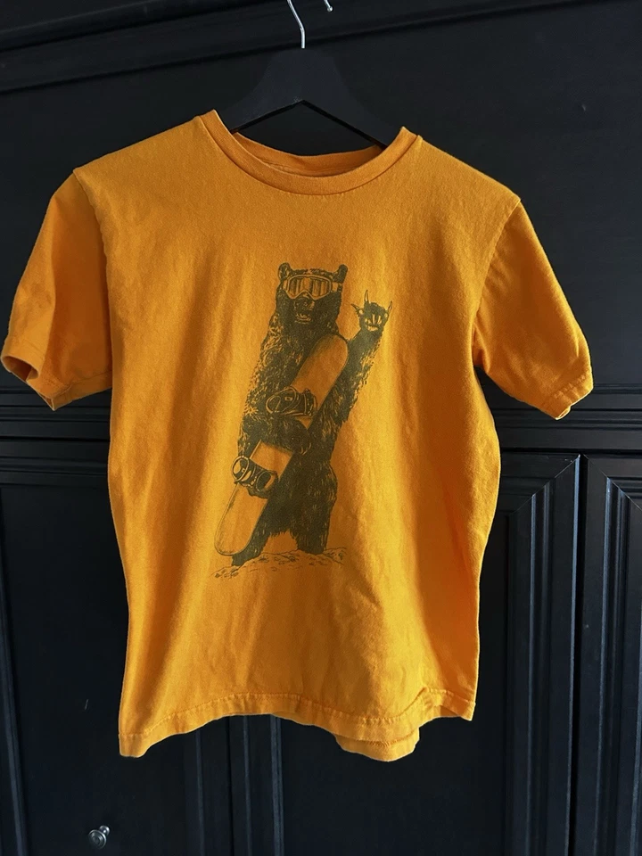 Camiseta Quiksilver Vintage Años 90 Y2K Surf Niños Niños Naranja Niños Talla Grande Foto 3 de 4