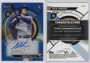 2023 Topps Finest Blue Refractor /150 Nick Pratto #FA-NP Rookie Auto RC