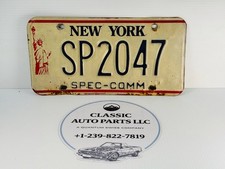 New York SP2047 Spec-Comm Vintage Metal License Plate NYC Statue Liberty