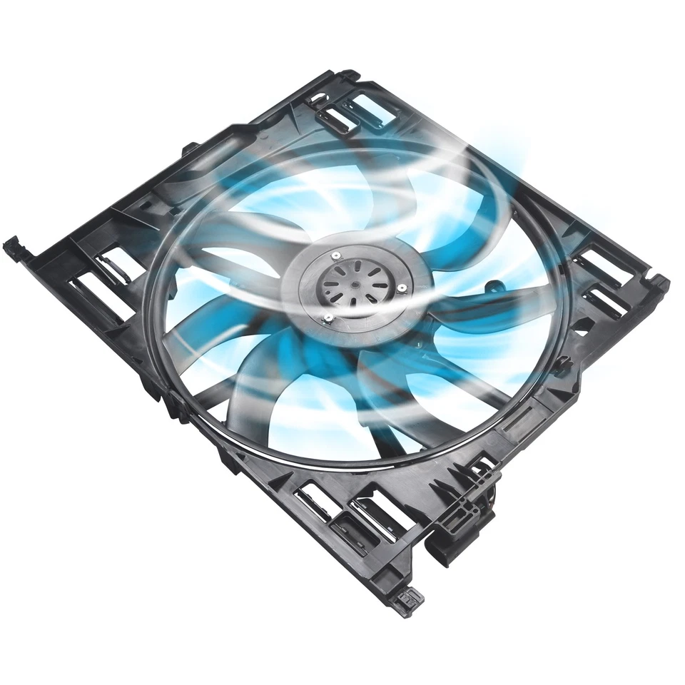 Radiator Cooling Fan Assembly For 2009-2011 BMW 528I Foto 2 de 4