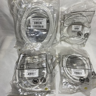 Lot of 35 Cat5e Patch Cables - 1,3,10 & 30 feet Cord Wholesale