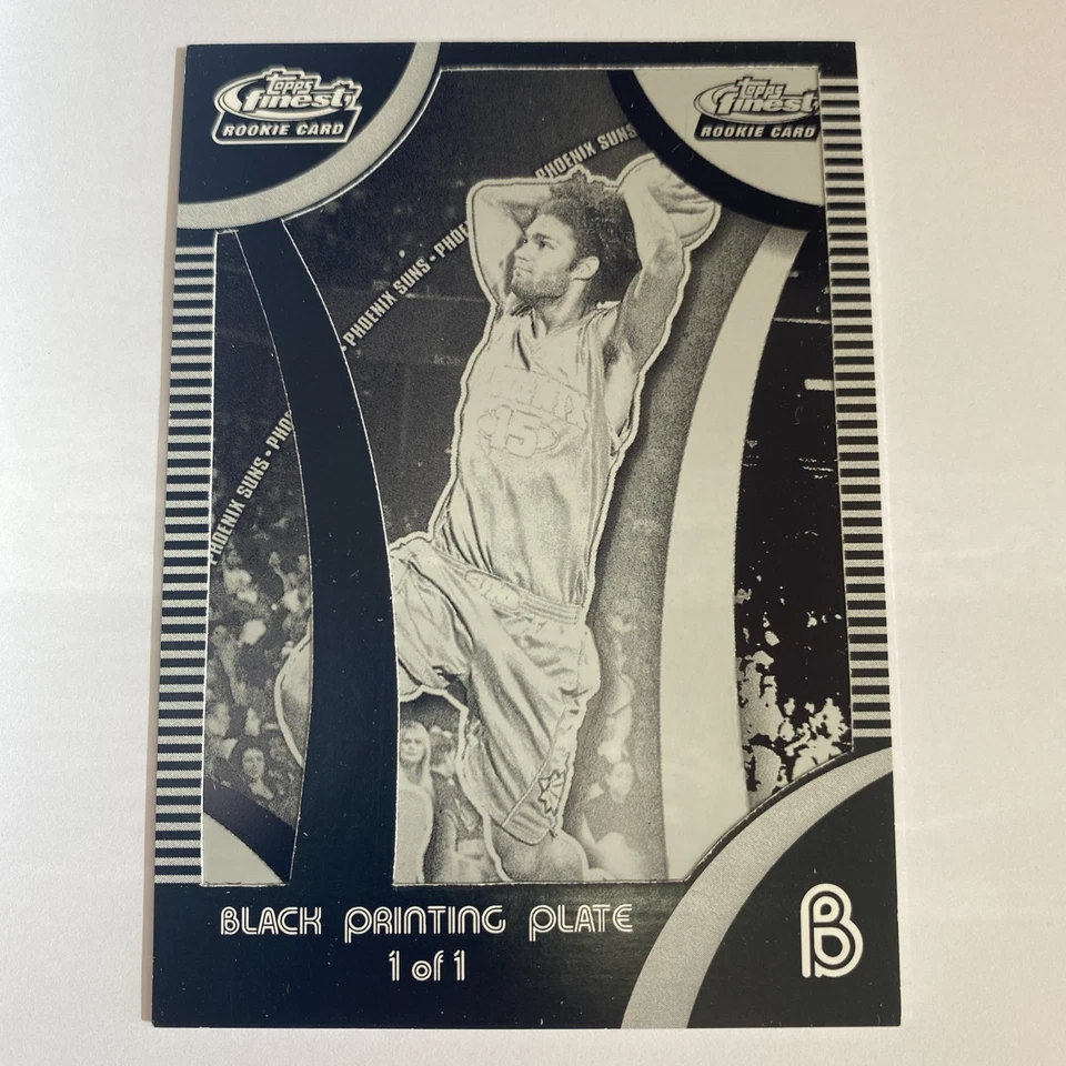 2008-09 Topps лучший дебютант Робин Лопес печатная пластина 1/1 RC и карта погашения - Изображение 3 из 4