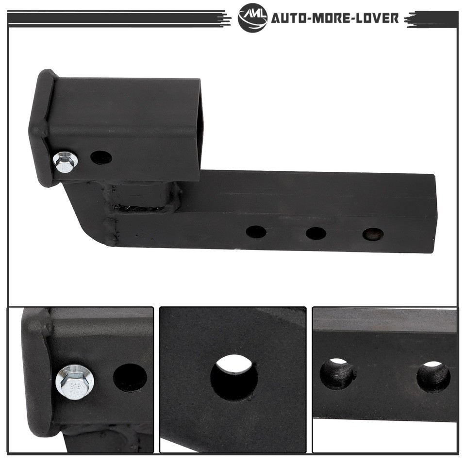 7500lbs Trailer Hitch Riser For 2 Inch Receivers with 4 Inch Rise ...