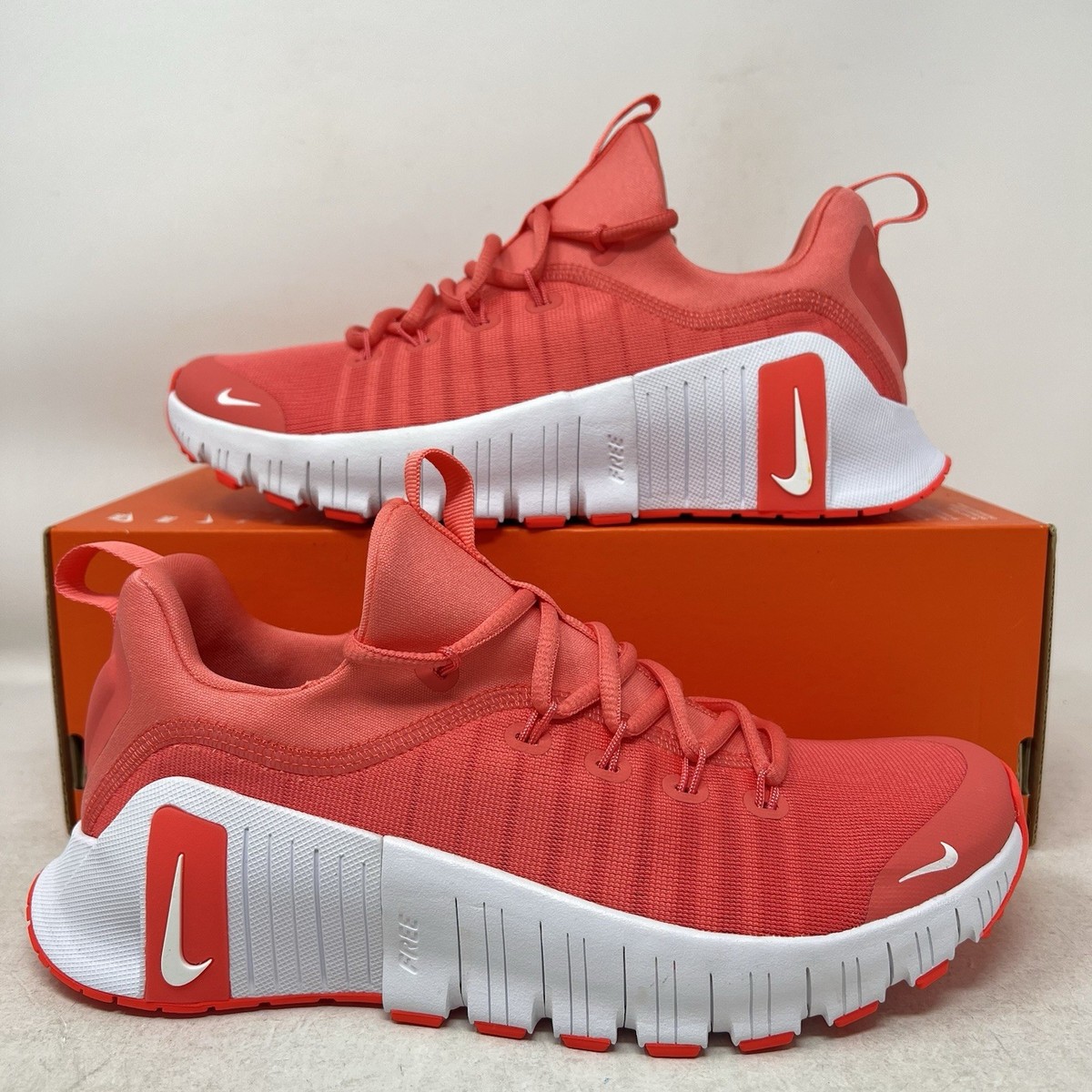 Nike Free Metcon 6 Magic Ember White Bright Crimson Womens 8.5 No