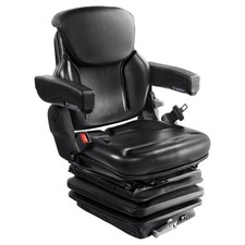 Uimoso Universal Forklift Seat Adjustable Tractor Seat With Seatbelt Armrests