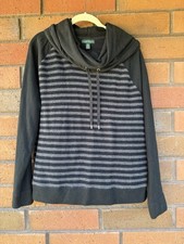 Ralph Lauren Striped Cowl Neck Sweatshirt - XL