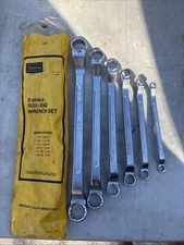 Vintage Sears #9 4387 6pc Offset Double box end  Wrenches made in Japan SAE