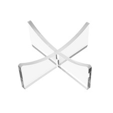 HEMYLU Basketball Stand, 3-Pack Acrylic Ball Stand for 3.54x1.3 inch, Clear
