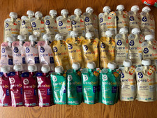 variety lot of 32 cerebelly organic baby food...