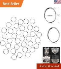 100 Pieces Stainless Split Rings - Elegant Connectors for Jewelry Suncatchers