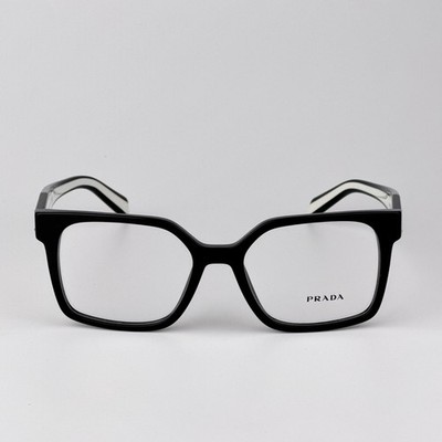 Prada Women Eyeglasses Black Square PRB03V 16K1O1 NEW AUTHENTIC Prada Women Eyeglasses Black Demo Square PRB03V 16K1O1 NEW  main image 3