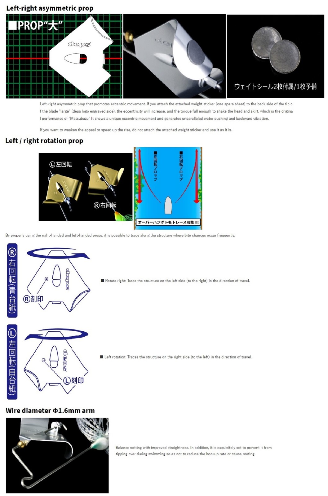 Deps Matsubuzz L Buzzbait 1/2 oz Lure 05 (3057) - Image 4