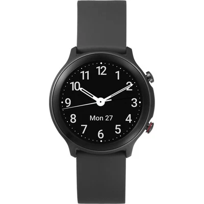 Doro Watch Schwarz Smartwatch Schwarz (k.A.) TPU/Silikon mit Metallschnalle