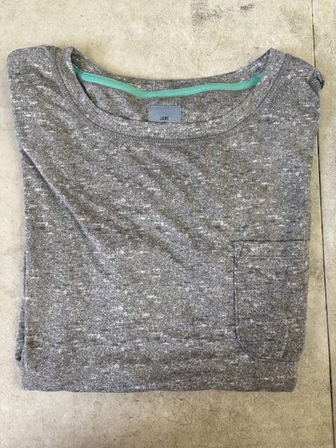 Jane and Bleecker Cozy Pajama TOP ONLY (GRAY MEDIUM)NWOT