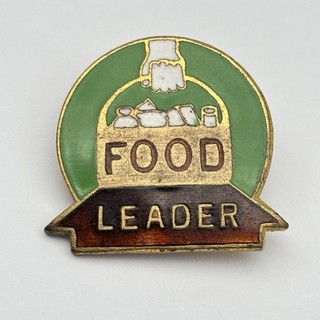 WW2 Home Front Food Leader Enamel Badge British Civil Defence Rationing