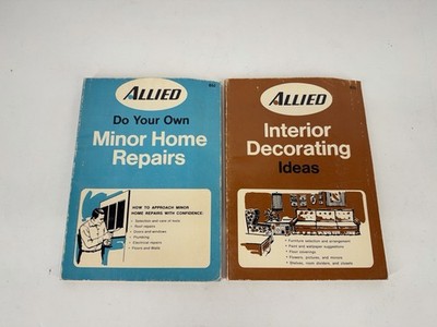 Do Your Own Minor Home Repairs + Interior Decorating Ideas Paperback Book Lot 2