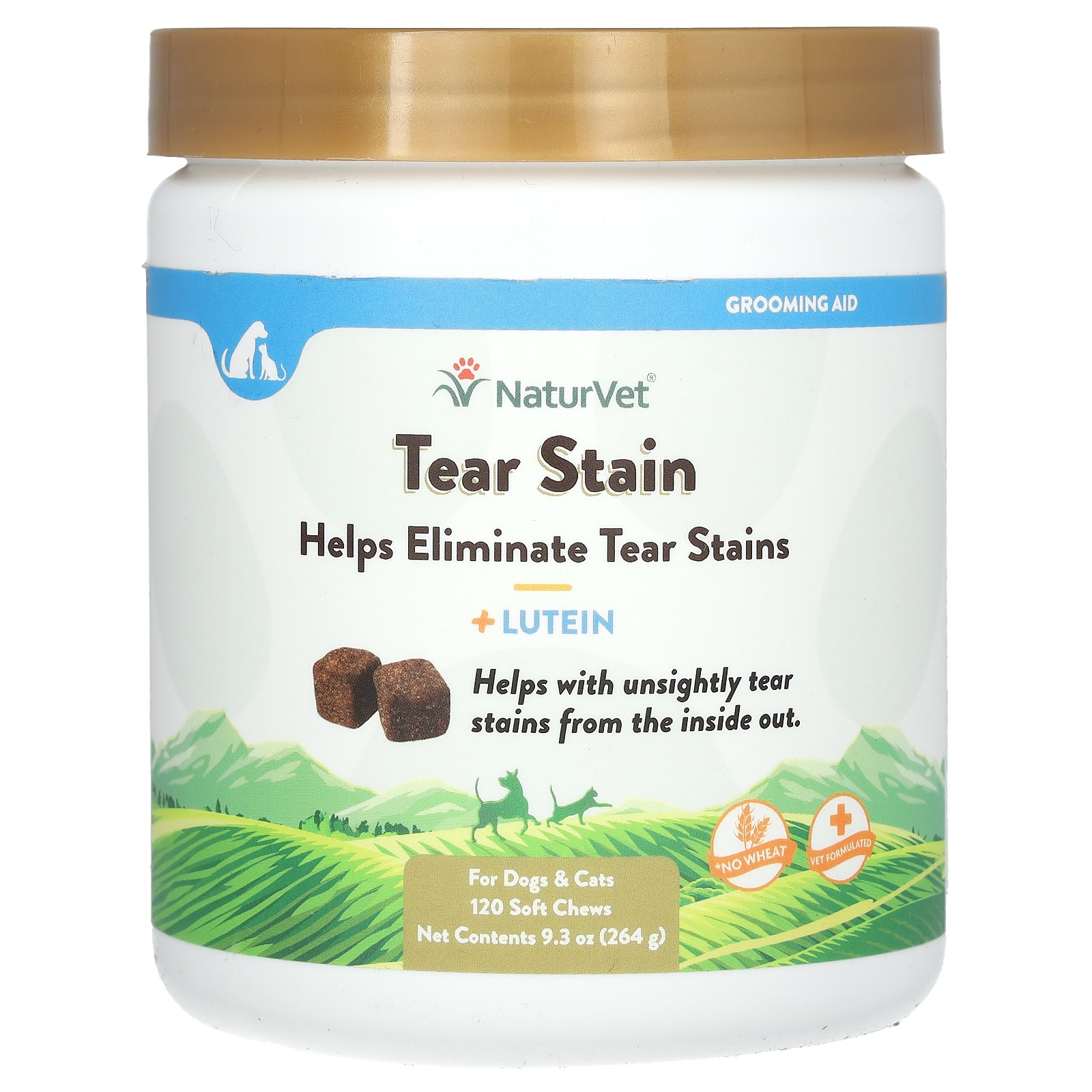 Tear Stain + Lutein, For Dogs & Cats, 120 Soft Chews, 9.3 oz
